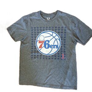 Philadelphia 76ers Fultz UNK T-Shirt Men’s Large Gray NBA Tee Polyester